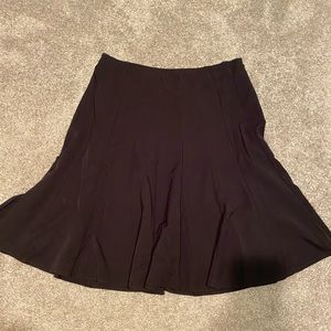 Black midi skirt